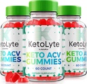 NutraRize (Pack of 3 KetoLyte Keto ACV Gummies, Formula avanzata, Keto Apple Cider Vinegar 1000MG Supplemento, Tutte le vitamine naturali Keto ACV, Recensioni ufficiali di Keto Lyte (180 Gummies)
