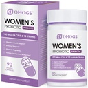 OMOGS Probiotico 180 miliardi di CFU 18 Strains, con prebiotici organici, estratto di mirtillo, D-Mannose & Digestive Enzymes, per Digestivo, Boost Immune, PH Balance & Urethral Health, 90 capsule