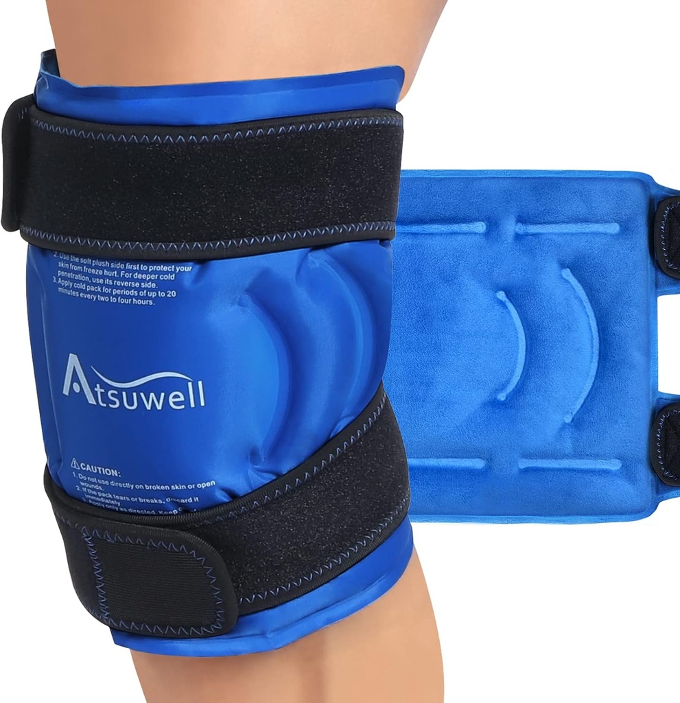 Pacchetto ghiaccio di Atsuwell per i denti, involucri di ghiaccio riutilizzabili del gel per il ginocchio, pacchetto freddo di compressione flessibile per i denti, Elbow, Shin, 1 pacchetto