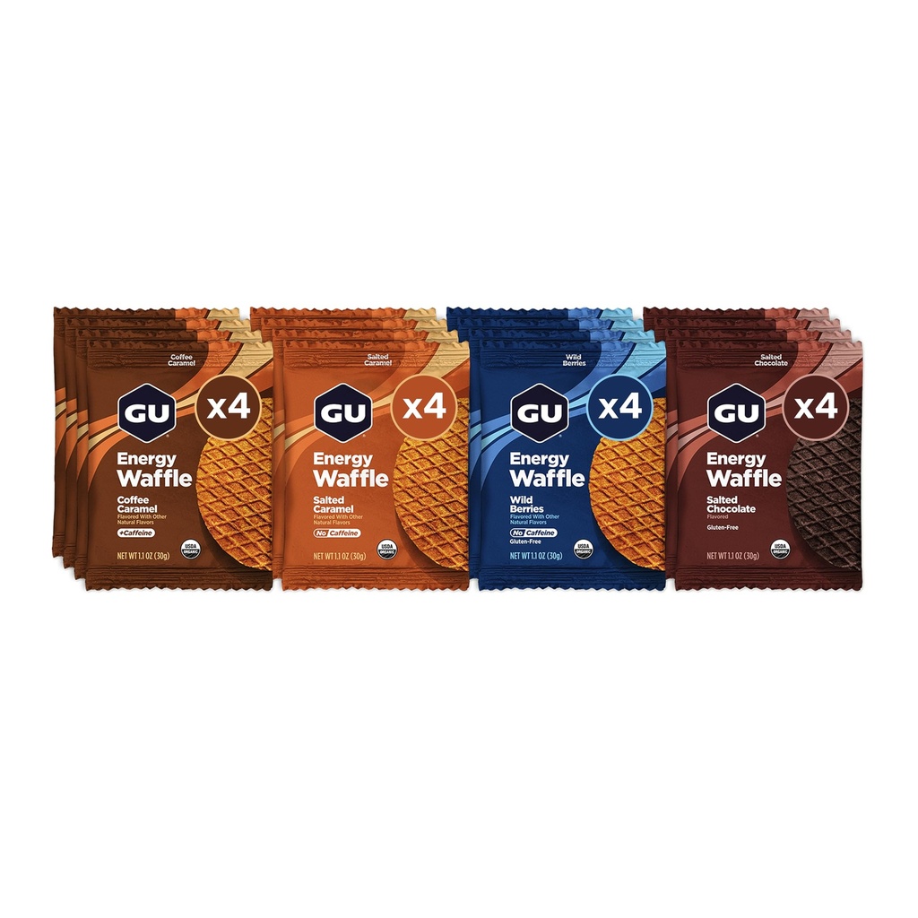 G Energy Stroopwafel Variety Pack Sport Nutrition Waffle, Caffeina inclusa, e Kosher Dairy, On-The-Go Energy per qualsiasi allenamento, 16 conte