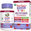 MaryRuth Organics Kids Vitamins | Multi | 1 mese di alimentazione | Multivitaminici per età 4+ | Multivitaminici per bambini | Vegan | Solo 2 Gummies al giorno | 60 Conte