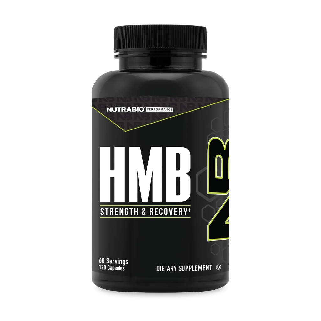 NutraBio HMB Supplemento, Aminoacido Hmb, HMB Supplementi per gli uomini, HMB 1000mg- 120 capsule