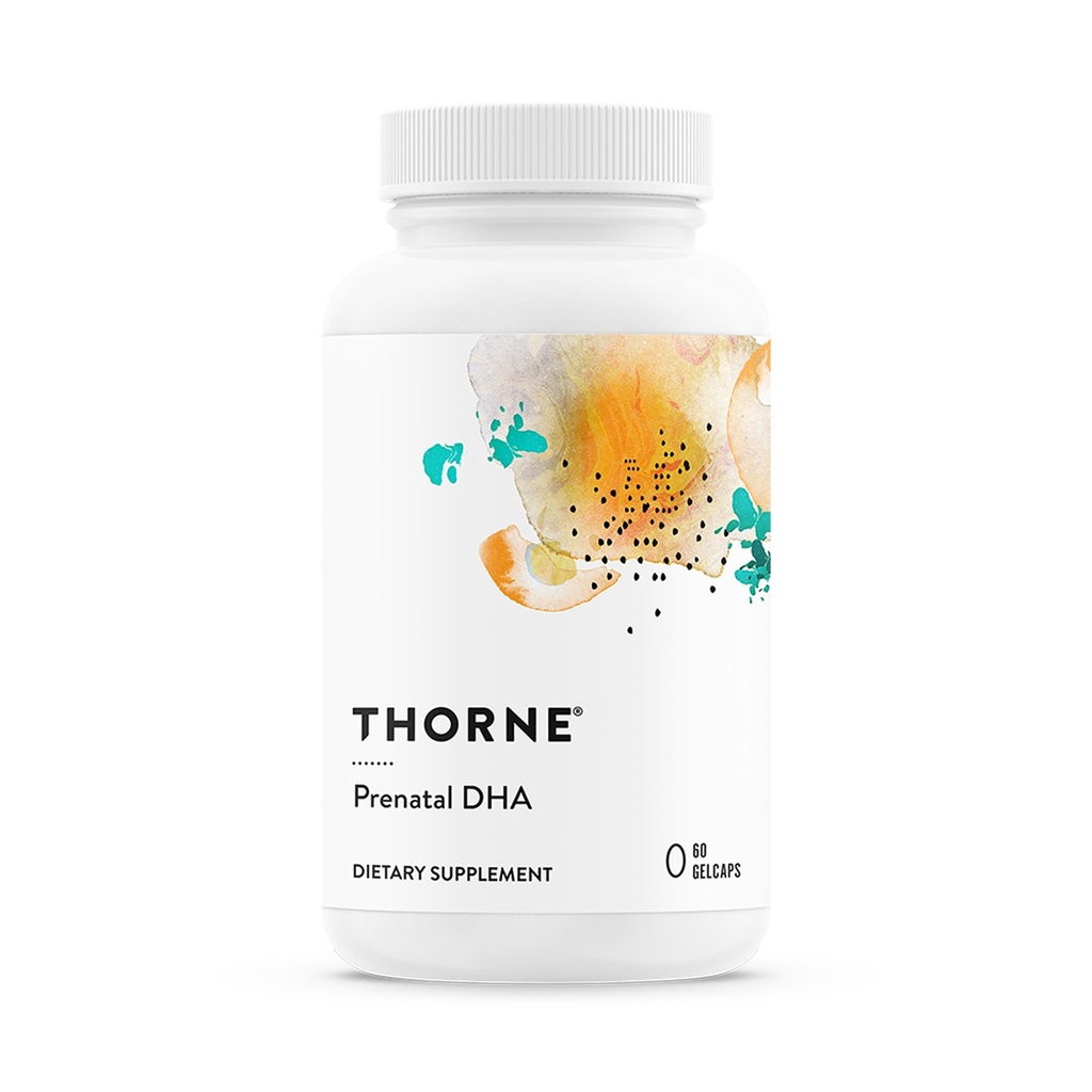 THORNE - DHA Prenatale - 650 mg DHA e 200 mg di EPA - Supporta lo sviluppo del cervello e del sistema nervoso del bambino dalla gravidanza all'allattamento* - 30 Serve