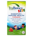 TruBiotics Probiotici per bambini Digestivo & Immune Health Support, Sugar-Free Chewable Kids Probiotic per aiutare a mantenere una pancia sana, Natural Strawberry Flavor, 30 compresse