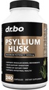 Psyllium Husk Capsule Fibra Supplemento - Capsule Naturali per il Rilievo di Costipazione per Adulti - Pillole di Fibra Solubili Nutrizionali & Supporto Regolarità Giornaliero - Integratori di Digestione di Husk Seed Bulk