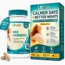 UltaLife Her Harmony Menopause Supplements for Women - Hot Flashes Menopause Relief & Hormone Balance per le donne - Contiene Black Cohosh, Dong Quai, Red Clover & More - Estrogen Free - 120 Capsule