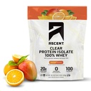 Ascesa 100% polvere di proteine del siero chiaro - allenamento post, aromi artificiali zero & dolcificanti, senza glutine, 5.5g BCAA, 2.1g Leucina, aminoacidi essenziali, mango arancione, 20 Servings