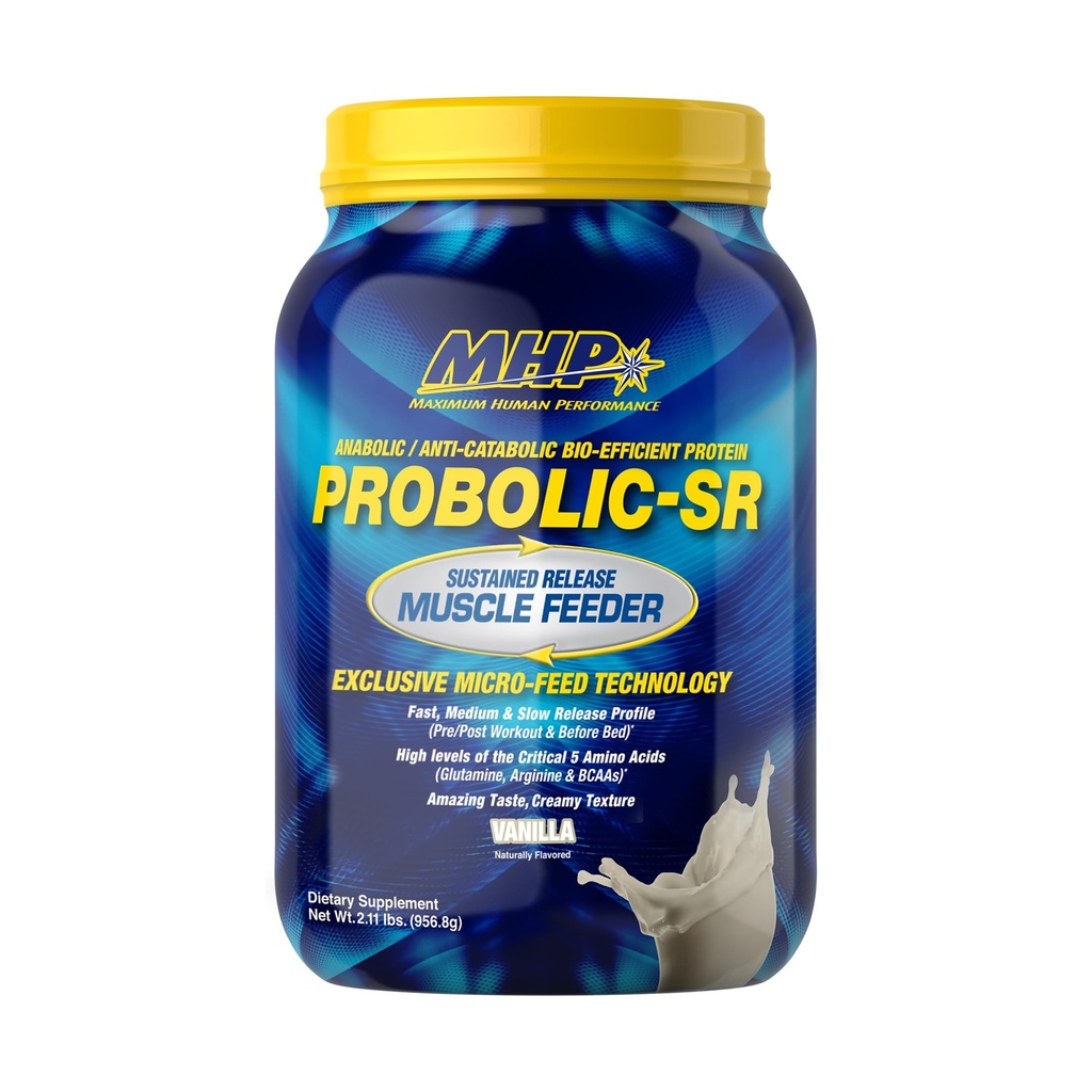 Polvere proteica di rilascio prolungata, 24g Protein, BCAAs, Glutamina, Arginina, Pre-allenamento, Post-allenamento, Proteine di notte, 2lbs, 26 Serve, Vanilla