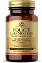 Solgar Folate 1.333 mcg Dietetico Folato Equivalente (800 mcg Folic Acid), 100 Capsule Vegetali - Heart Health, Healthy Nervous System, Prenatal Support - Non-GMO, Vegan, Gluten Free - 100 Servings
