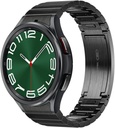 SAMSUNG Galaxy Watch 6 Bespoke Edition 47mm Esclusivo Bluetooth Smartwatch, Salute, Fitness, Dormire, Tracciatore di frequenza cardiaca, Batteria migliorata, Vetro di cristallo zaffiro, Versione USA, Bracciale Link Band, Nero