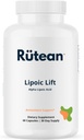 Acido alfa lipoico - Sollevamento lipoico - per il supporto al fegato, Salute e salute cardiovascolare - Acido alfa Premium - 60 capsule - Gluten Free, Capsule vegetariane, Soy Free & Non-GMO