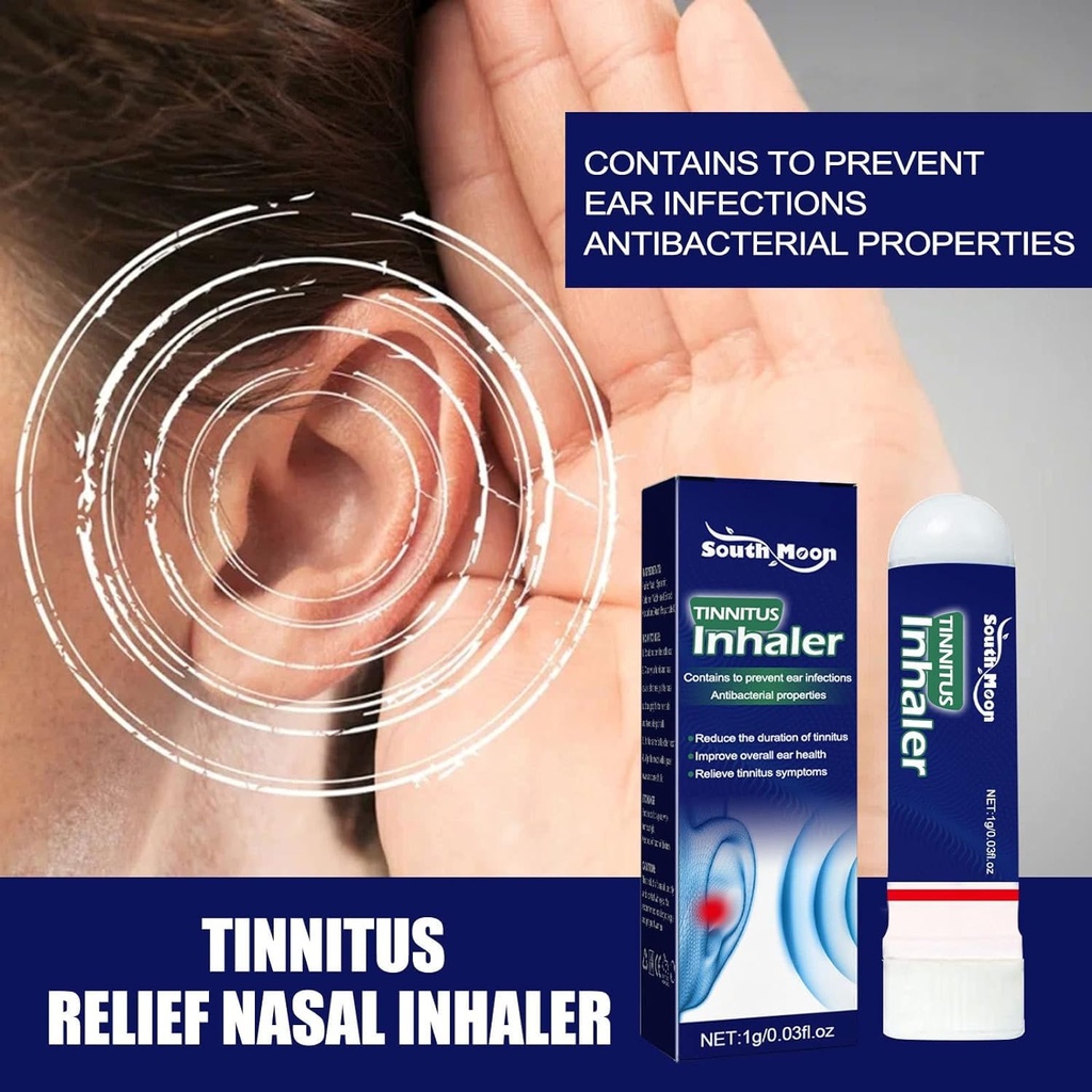 Techsilen Per Tinnito, Tinnito Inhaler, Echoease Tinnitus Inhaler, Techsilen Tinnitus Inhaler, Tinnitus Relief for Ringing Ears, Tinnitus Relief Nasal Inhaler (5 pz)