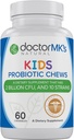 Probiotici per bambini Chewable by Doctor MK's®, Sugar Free, Tastes Like Candy, Natural Wild Berry Tablets, Vegetariano/Vegan
