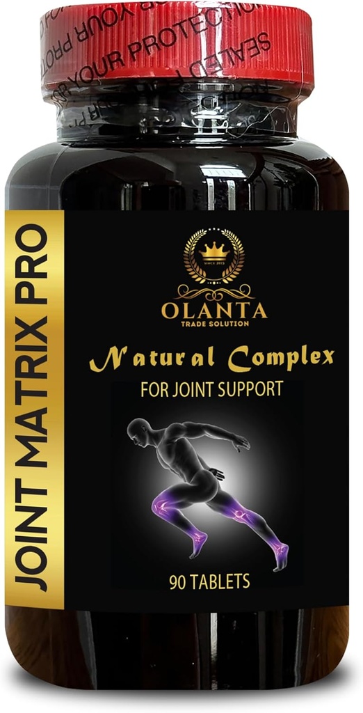 Joint Matrix PRO Complex - glucosamine solfato msm, Joint Support Supplement with Chondroitin for Hands, Back, Knee e Joint Health - 1 Bottiglia