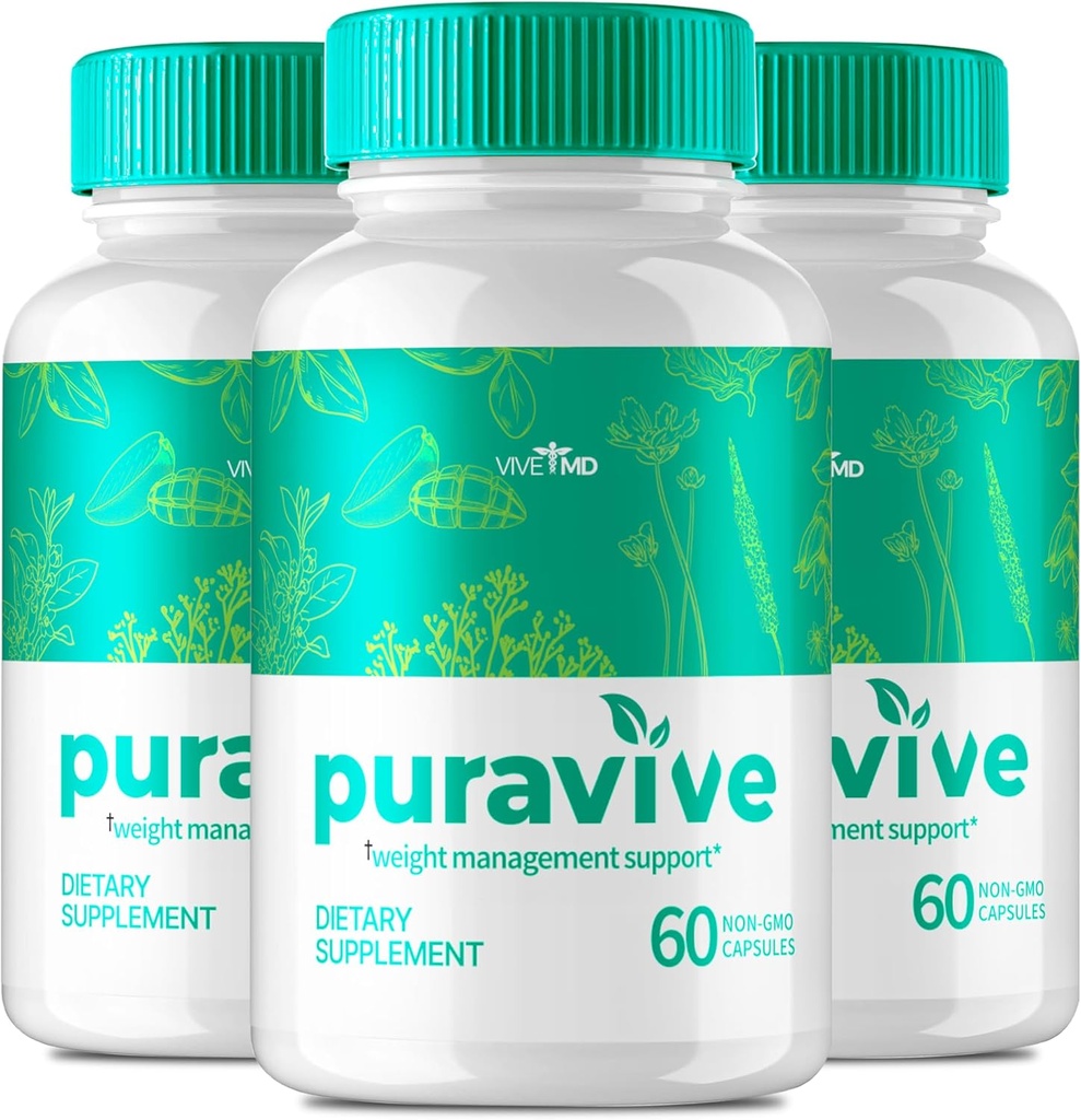 Vive MD Puravive Premium perdita di peso capsule Recensioni - Formula originale - Puravive perdita di peso capsule Originale, Puravive perdita di peso pillole, Puravive Exotic Rice Method (3 Pack)