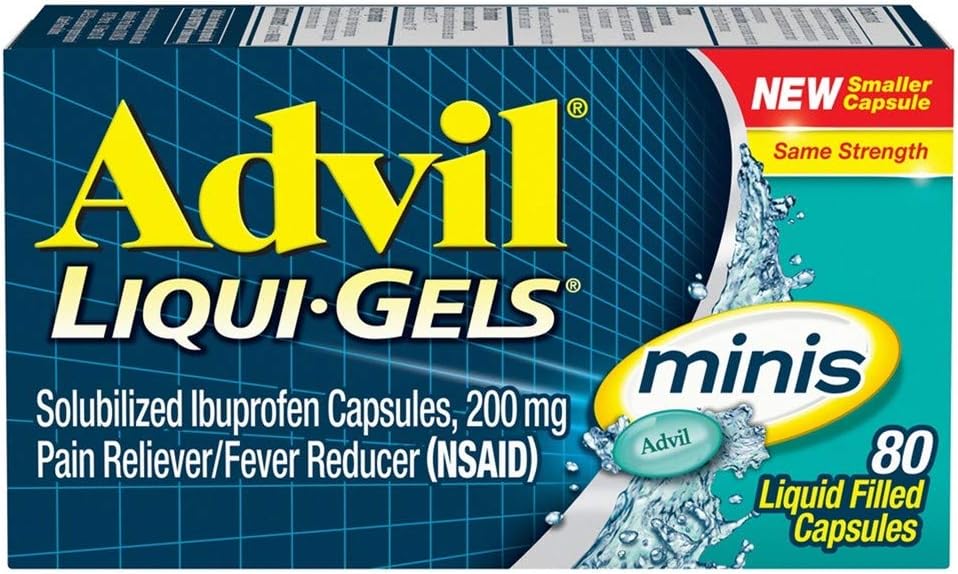 Advil Liqui-Gels Minis, 80 capsule per bottiglia (5 bottiglie)