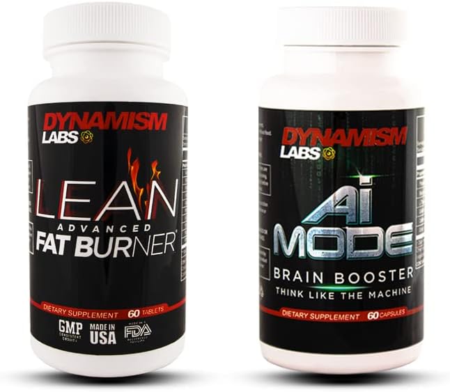MANTFUP DynamismLabs Peak Performance Bundle - Lean Advanced Fat Burner e AI Brain Booster