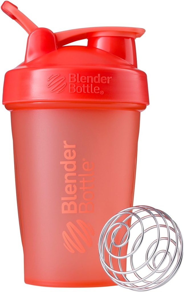 BlenderBottle Classic Shaker Bottiglia Perfetta per Proteine Shaker e Pre Workout, 20 once, Coral