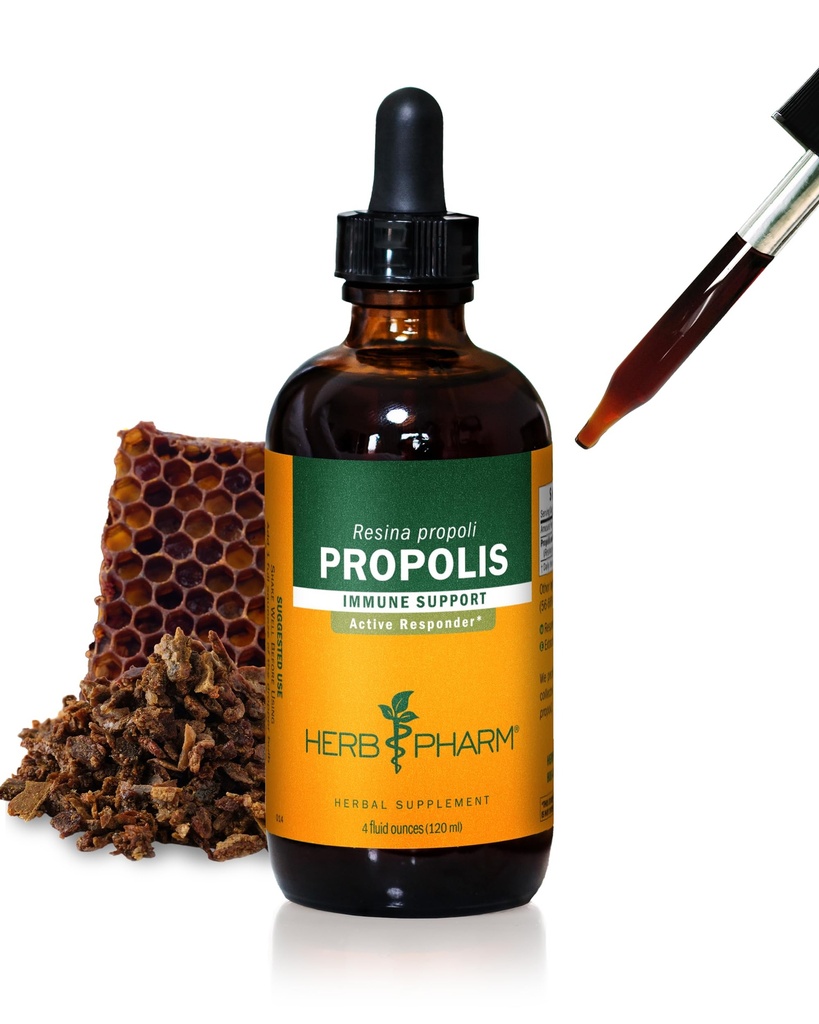 Estratto di liquido di Herb Pharm Propolis per il supporto del sistema immunitario - 4 oncia