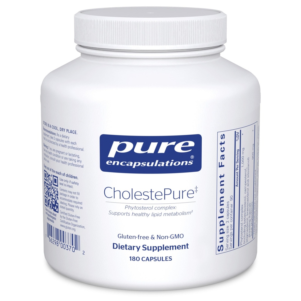 Pure Encapsulations CholestePure | Supplemento per sostenere la salute cardiovascolare, la funzione enzimatica e il metabolismo lipidico* | 180 capsule