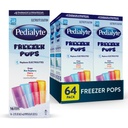 Pedialyte Electrolyte Soluzione Freezer Pops, Hydration Variety Pack— Uva, Blue Raspberry, Ciliegia, Arancione, Confezione di 64