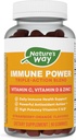 Via della natura Potere immunitario, Tripla Azione Immune Support Blend*, Vitamine C e D, Zinco, Strawberry-Orange aromaed, 90 Gummies