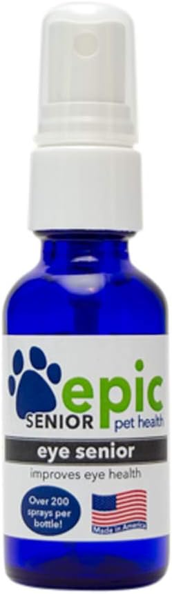 Eye Senior - Tutti gli spruzzi liquidi naturali per gli animali più anziani - Stop The Aging Process - Better Eyesight - La nebbia sopra gli occhi e mettere in cibo e acqua (1 oz)