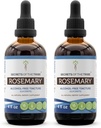 Segreti della Tribe Rosemary Alcohol-Free Liquid Extract, Rosemary (Rosmarinus Officinalis) Dried Leaf Tincture Supplement (2x4 FL OZ)