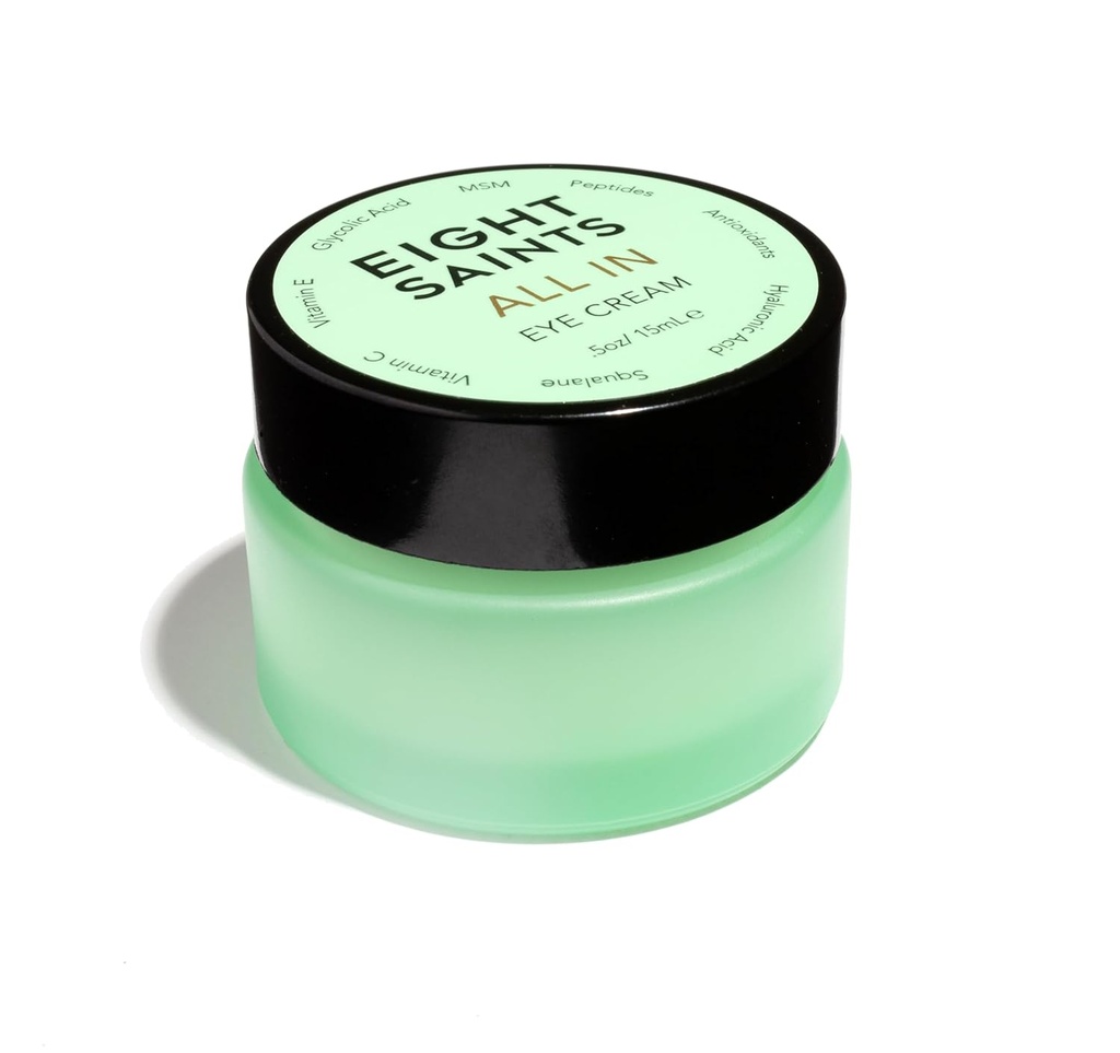 Otto santi cura della pelle tutto in crema degli occhi, naturale e organico anti invecchiare sotto la crema dell'occhio per ridurre il gonfiore, le rughe e sotto le borse degli occhi, cerchi scuri sotto il trattamento degli occhi, 0.5 once