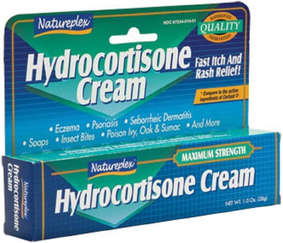 Naturalplex Hydrocortisone 1% Crema, 1 oz, 6 Tube Pack