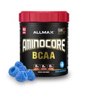 ALLMAX AMINOCORE BCAA polvere per il recupero del muscolo di allenamento & maggiore resistenza - senza zucchero, senza riempitivi 8.18 Grammi aminoacidi di Bcaas, B vitamine per le donne e gli uomini- 90 Serve | lampone blu, 1035g