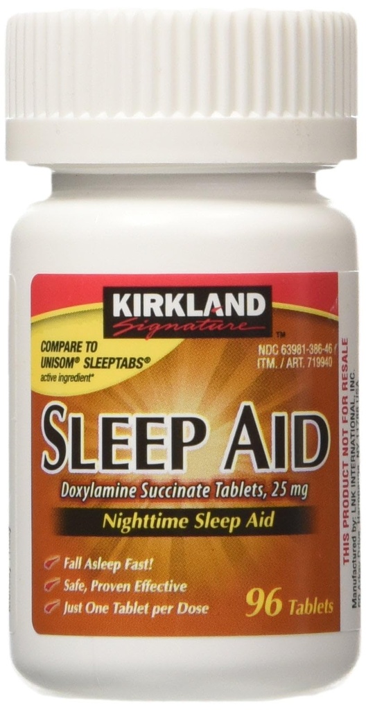 Kirkland Signature Nighttime Sleep Aid 25mg - 96 compresse