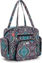 LoDrid insegnante Tote Bag con fondo imbottito, sacchetto di utilità per insegnanti per il lavoro, grande donna lavoro Tote Bag con chiusura Zip-Top
