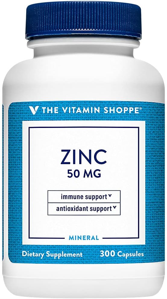 La vitamina Shoppe Zinc 50mg per Serving (300 capsule)
