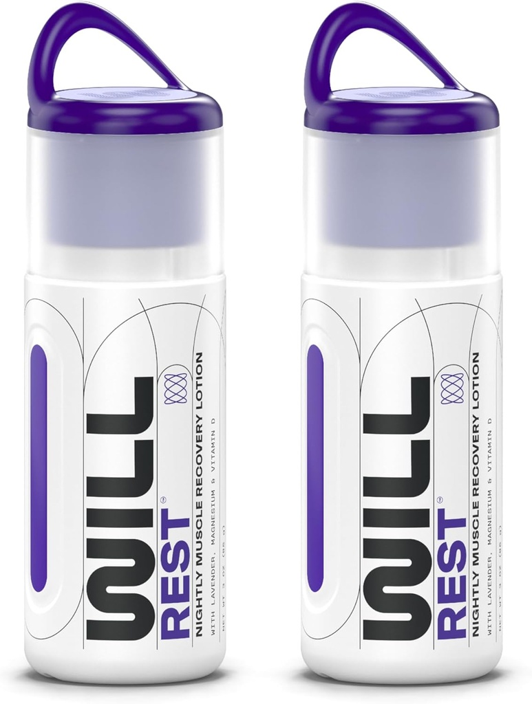 Lozione di magnesio per il sonno I Crema di Magnesio Topical Nightly per il rilassamento I Vitamina D & Lavender Lozione per il sonno migliore & sollievo I 3 Fl oz (2 Confezione)