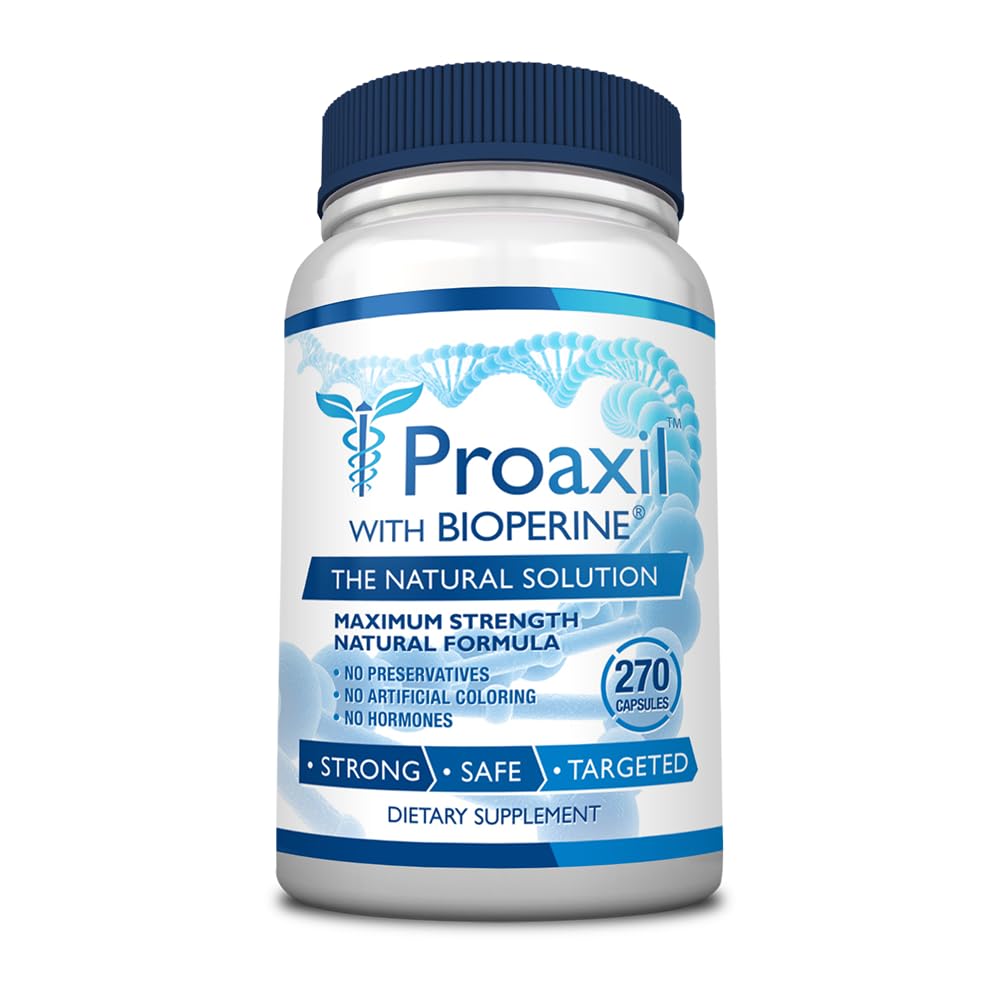 Consumer Health® Proaxil - 270 capsule - Support Prostate Health and Performance - Zinc, Saw Palmetto, Bioperine® e Beta Sitosterol - Tutto naturale, Vegan Friendly, Made in USA - 3 mesi di fornitura