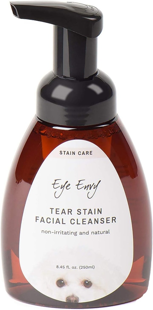 Pulitore facciale dell'invidia dell'occhio per cani e gatti. Washes Away Crusty Eye Debris, Eye Boogers, Eye Discharge. Insensibile Formula di schiumatura. Tratta la causa del furto. All-Natural. 8.45 fl. oz.