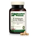 Processo standard B Vitality con Coq10 - Integratore di Salute Cellulare con Biotina, Vitamina B12 & Folate - Vegan, Gluten-Free & Non-Dairy - 90 Capsule (30 Serve)