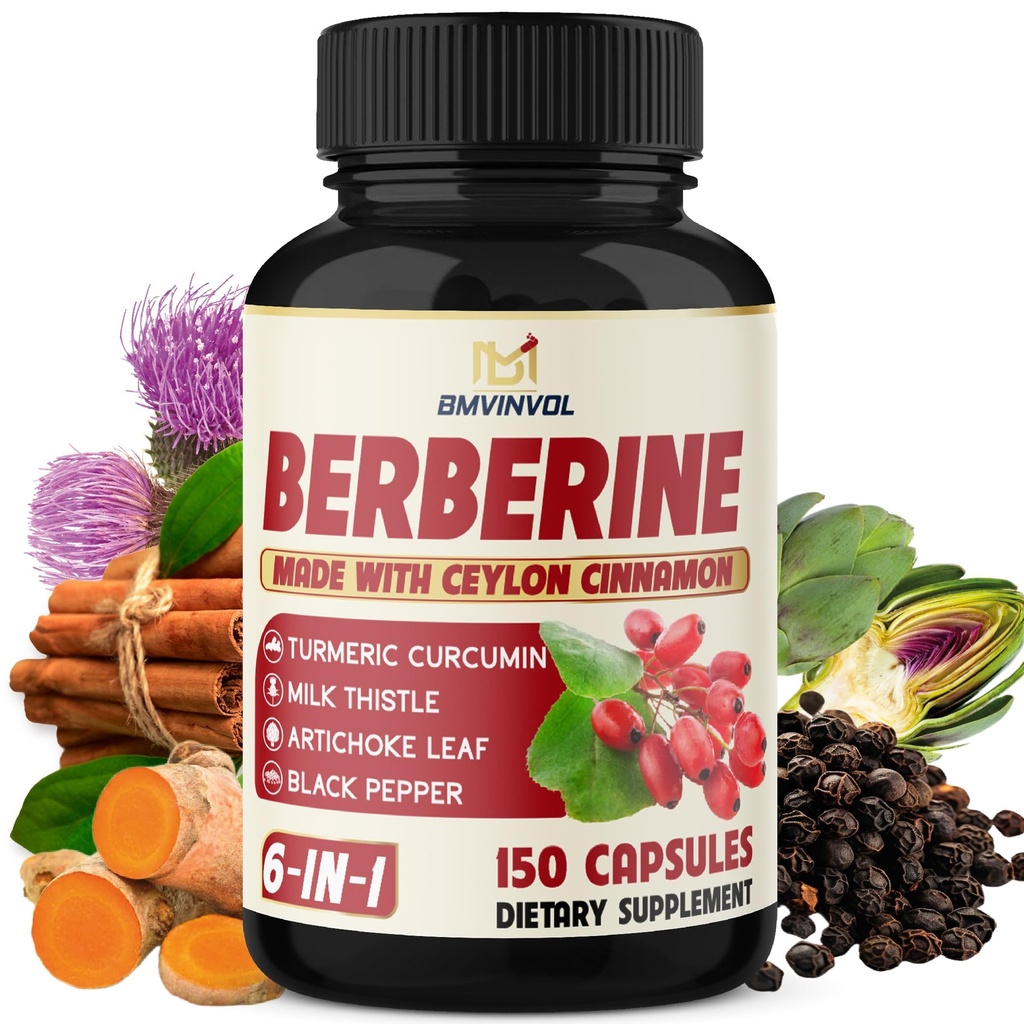 Berberina con cannella di Ceylon, curcuma, cardo, carciofo, pepe nero - 150 Conte - Confezione da 1