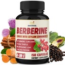 Berberina con cannella di Ceylon, curcuma, cardo, carciofo, pepe nero - 150 Conte - Confezione da 1