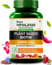 Biotina a base vegetale 10000mcg per la crescita dei capelli con Blocker DHT, Keratin & Omega 3 supplemento vitali per gli uomini e le donne - Nutrienti ayurvedici per caduta dei capelli, pelle e salute delle unghie - 60 capsule