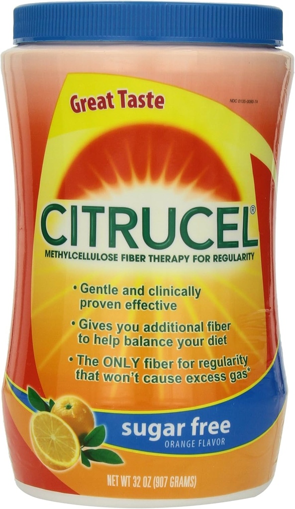 Citrucel Sugar Free Fiber Therapy, Arancione, 32 oz (907 g)