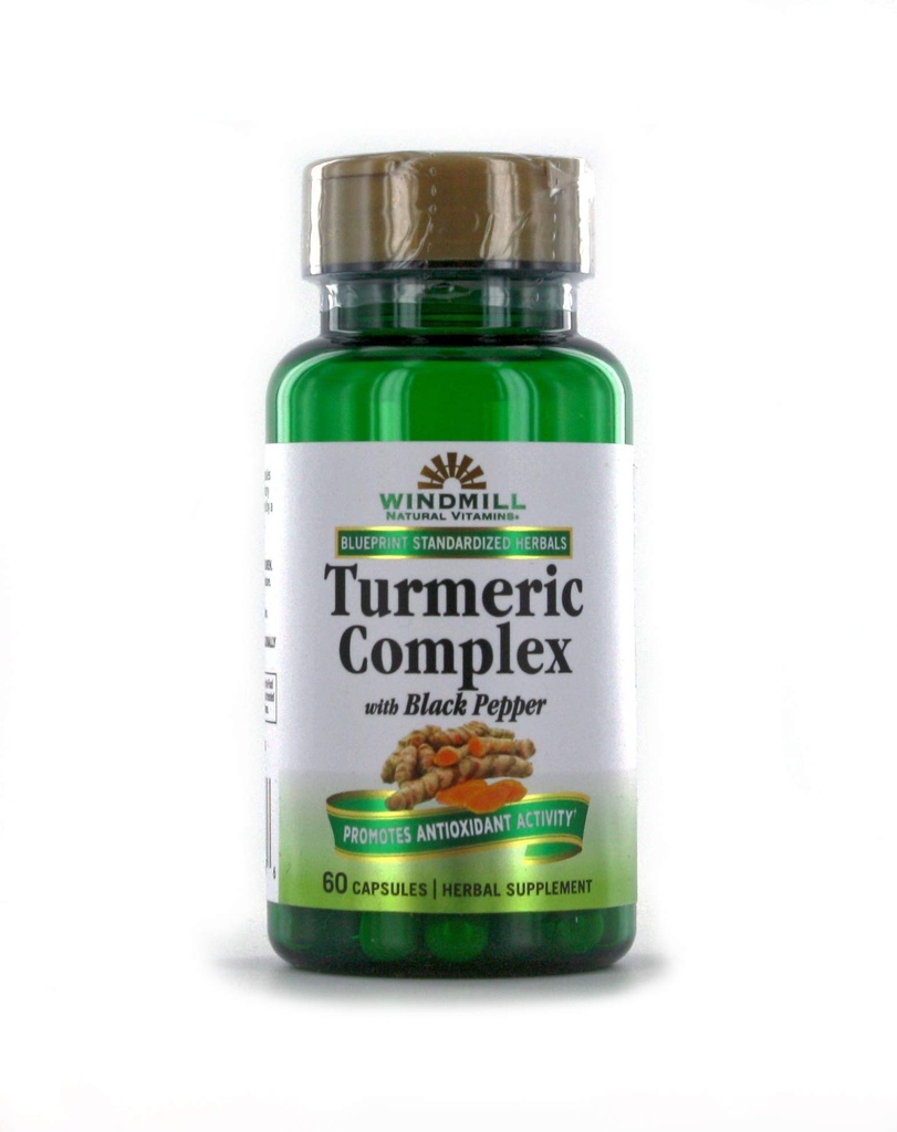 Complesso erboso mulino a vento 1500 Mg con capsule di pepe nero, conta 60.0