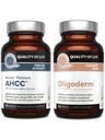Qualità della vita Con Kinoko Platinum AHCC Mushroom Extract and Oligoderm with Oligonol Lychee Extract - Immune Support Skin Health Bundle
