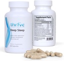 Buon sonno profondo - Supplemento di sonno con Carbonato di calcio, Vitamina B6, Magnesio - Formula di aiuto al sonno con Melatonina, L-Tryptophan, 5-HTP, Inositol, Estratto di piante naturali - 60 capsule vegetali