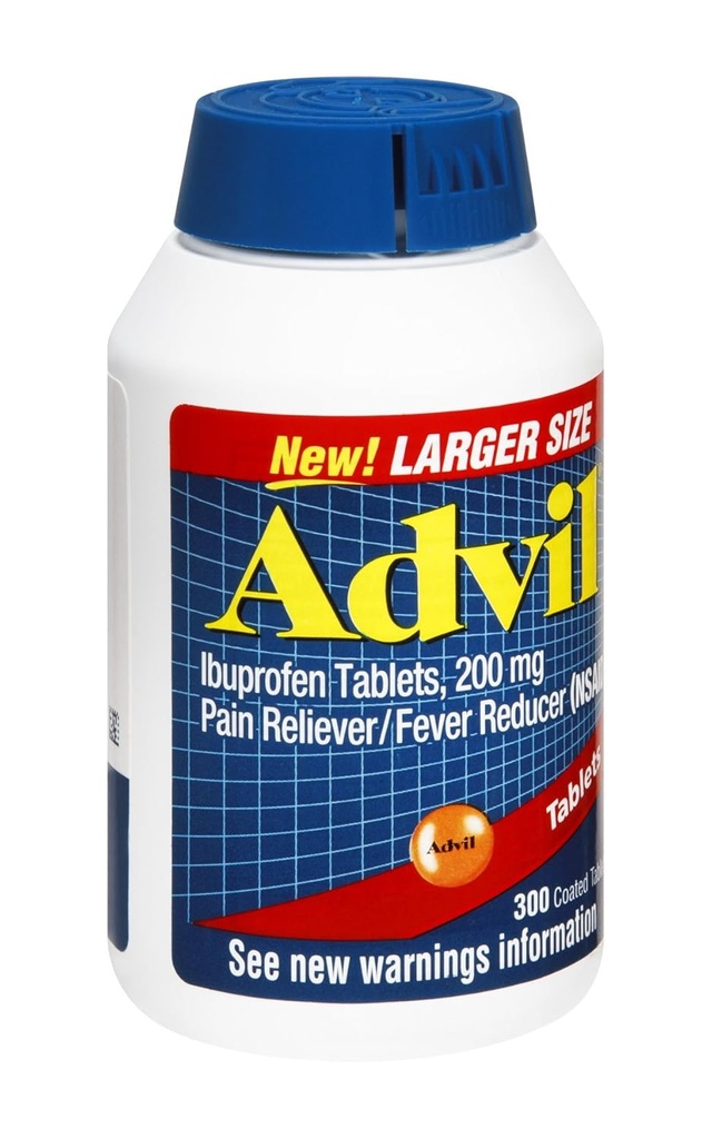 Advil Ibuprofen 200mg compresse rivestite , 300 CT (pacchetto di 3)