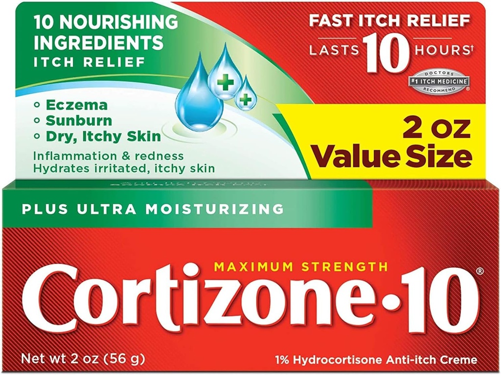 Cortizone-10 Plus Massima resistenza Anti-Itch Creme 2 oz (Pack of 2)