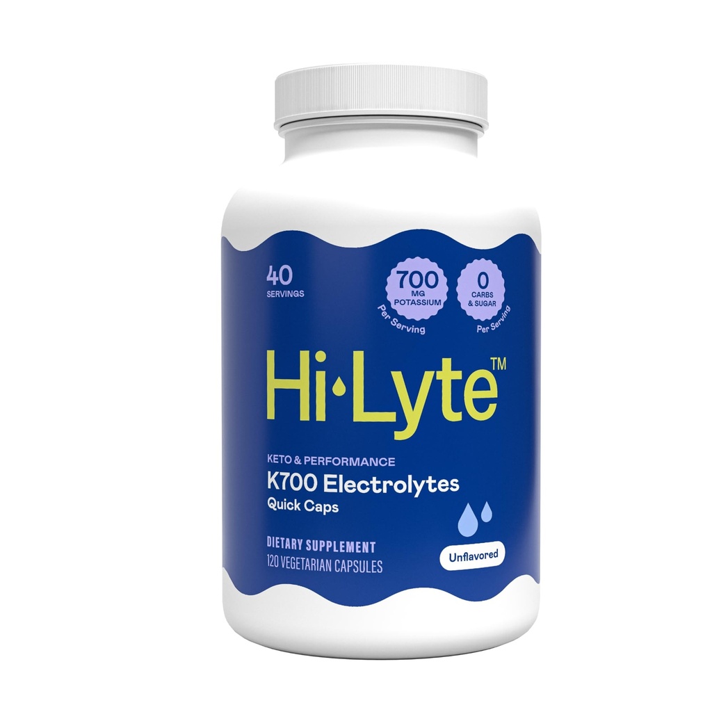 Hi-Lyte Keto & Performance K700 Elettroliti Unflavored Quick Caps, 40 Servings