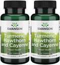 Swanson Full Spectrum Turmeric Hawthorn & Cayenne 60 capsule (2 Pack)