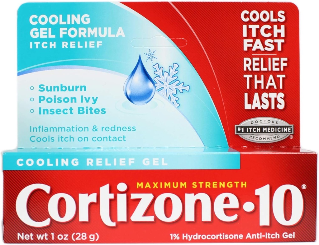 Cortizone-10 Raffreddamento Rilievo Anti-Itch Gel 1 oz (Pack of 9)
